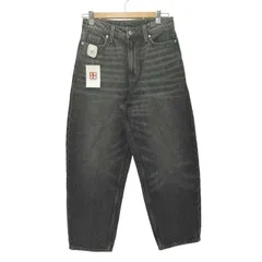 エイチアンドエム H＆M バレルレッグ ルーズフィット ハイウエスト ジーンズ ブラック レディース EUR：34 