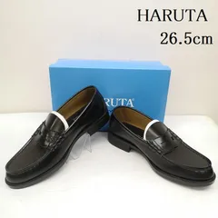 HARUTA 日本製 コイン ローファー ハルタ 6550 合成皮革 通学 革靴 メンズ 26.5cm ISItems【USED】【古着】【中古】50151197