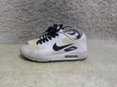 245 NIKE エアマックス90G ゴルフシューズ 白 中古 靴