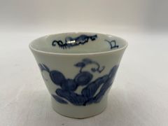784 古伊万里上手染付角福銘松竹梅図蕎麦猪口 江戸中期 - メルカリ