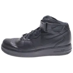 NIKE (ナイキ) AIR FORCE 1 MID エアーフォース ワン ミッドカットスニーカー ブラック US9.5/27.5cm 315123-001