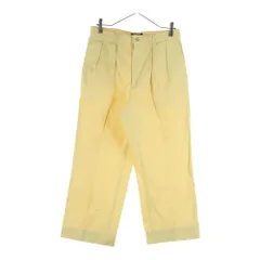 POLO RALPH LAUREN (ポロラルフローレン) 90S 2-TUCK WIDE CHINO PANTS ツータック ワイドチノパンツ イエロー PMJ-PR RL-HS-0708