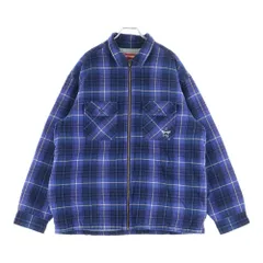 SUPREME (シュプリーム) 25AW Thermal Lined Zip Flannel Shirt サーマル ラインド ジップ フランネル 長袖シャツ ブルー