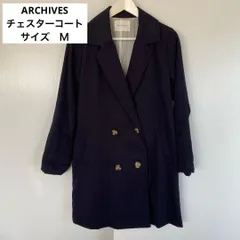 ARCHIVES　アルシーヴ　チェスターコート　M　Black　やや難