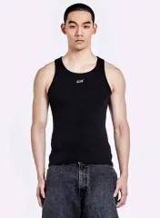 新品 M) 51% ノースリーブ (ブラック + ホワイト)