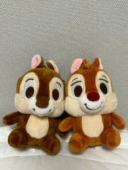 最終割引 (まとめ) Disney公式商品 チップ アンド デール ぬいぐるみ キーホルダー