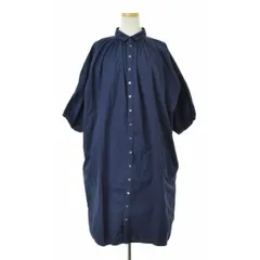 【BrocantebyDomingo】37-178Z コットングランシャツワンピース七分袖ワンピースのサムネイル