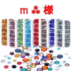 【m ⁂ 様】　高分子ストーン　ミルキーストーン　デコストーン　デコうちわ　ラインストーン