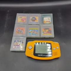 ■5 任天堂 ゲームボーイアドバンス オレンジ 本体 カセット7種 セット Nintendo GBA