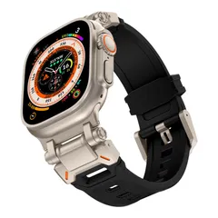 【在庫処分】アップルウォッチ チタンスポーツ 49mm バンド TPU バンド 交換用 ベルト 耐衝撃 45mm 防水 防汗メンズ 44mm Watch Ultra2/Ultra Watch Series10 9 8 42mm 7 6 Apple SE 5 4