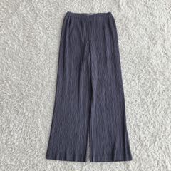 美品PLEATS PLEASE サイズ4 イッセイミヤケ プリーツパンツ グレー