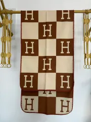 カシミア リバーシブル マフラー