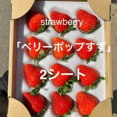 いちご「ベリーポップすず」2シート　2Ｌ以上