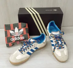 adidas × Wales Bonner/アディダス ウェールズボナー/スニーカー/NYLON SAMBA/IH7756/ブルー×クリーム/27cm