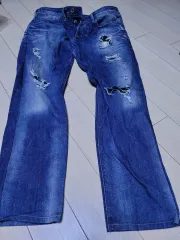 DIESEL ダメージ ウォッシュ デニム ズボン