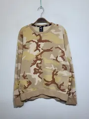 (XL) ナイキ スウェット カモフラ パータン 起毛 スウェット Tシャツ