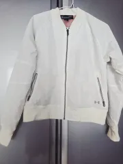 白 レディース ブルゾン ジャケット