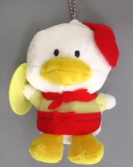 【中古】ぬいぐるみマスコット・ぬいぐるみバッジ あひるのペックル ハッピーグルメデザインシリーズ マスコットホルダー 「サンリオキャラクターズ はぴだんぶい」