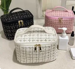 化粧ポーチ 大容量 メイクポーチ 化粧品バッグ 広口 収納ポーチ 多機能 手提げ おしゃれ 旅行用