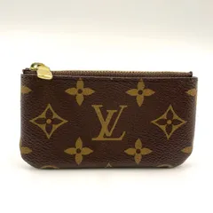 LOUIS VUITTON ポシェットクレ モノグラム モノグラム PVC ブラウン コインケース ゴールド M62650