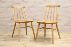 GMIS473○NAGANO INTERIOR/ナガノインテリア ダイニングチェア 2脚セット ウィンザーチェア ナチュラル 北欧 モダン