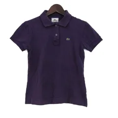 ラコステ ポロシャツ 半袖 ストレッチ トップス 日本製 レディース 38サイズ パープル LACOSTE 【中古】のサムネイル