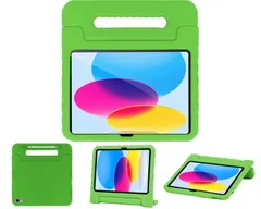 新品 iPad 11世代 ケース iPad 10世代 2025 11インチ 2022 10.9インチ 子ども用 キッズ 耐衝撃 軽量 スタンド機能 EVA ペン収納 ペンホルダー ハンドル付き 保護 カバー (グリーン)