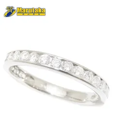 スリークォーター エタニティ リング Pt900 18号 鑑別書 0.92ct 4.1g 指輪 レディース 3/4 プラチナ 逸品質屋 丸高 尼崎市 three-quarter eternity Ring Diamond Marutaka USED