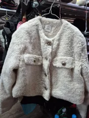 KIMZ アイボリー ボア ジャケット