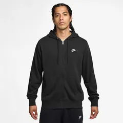 ナイキ スウェット パーカー メンズ NIKE クラブ フレンチテリー フルジップ フーディ 長袖 スポーツウェア トレーニング 男性 パーカ スエット 黒 ブラック 羽織り スウェットシャツ メンズウエア  nike /FN3885-010
