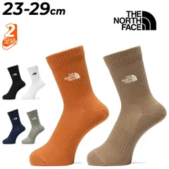 ザ・ノース・フェイス 靴下 クルー丈 2足組 メンズ レディース クルーソックス THE NORTH FACE TNFロゴ 2P クルー クールマックス  2色組 吸汗速乾 抗菌防臭 ソックス   くつ下 男女兼用  /NN82516