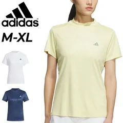 アディダス 半袖シャツ レディース ゴルフウェア adidas GOLF BOSロゴ柄 デボス モックネックシャツ 高機能 総柄 ゴルフシャツ 女性 婦人用 ゴルフシャツ モックシャツ 半そでシャツ  トップス 服 スポーツウエア レディースウェア/KTI74