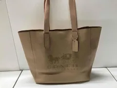 COACH F25099 トートバッグ 大きめ ベージュ 馬車プリント