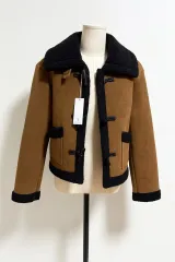 軽くて暖かく、春まで _スウェード ムートン ショート ジャケット66