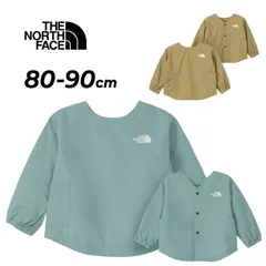 ザ・ノース・フェイス ベビーウェア 80cm 90cm 子供服 THE NORTH FACE スモック｜長袖シャツ ナイロン はっ水 土遊び 水遊び ベビー服 赤ちゃん 幼児服 子ども 男の子 女の子 エプロン 出産祝い ギフト プレゼント/NPB22501