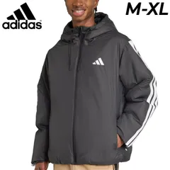 アディダス 中綿ジャケット メンズ adidas M ESS 3S フードパデッドジャケット｜ アウター スポーツウェア パーカージャケット スポーティ  メンズウエア ジャンバー 秋  服 上着/KLK10
