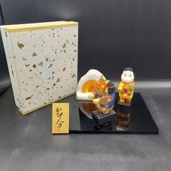 伊予一刀彫り 南雲工房 木彫り 人形 2月 節分 インテリア - メルカリ