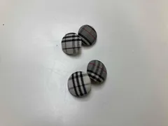 BURBERRY BLACK LABEL カフス ノバチェック くるみボタン バーバリー ブラックレーベル 