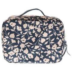 Kate Spade (ケイトスペード) 花柄 ラウンドファスナー メイクポーチ レディース ピンク/ネイビー WLRU6287