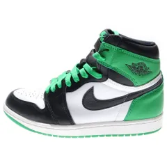 NIKE (ナイキ) AIR JORDAN 1 RETRO HIGH OG LUCKY GREEN エアジョーダン レトロ ラッキーグリーン ハイカットスニーカー グリーン/ホワイト US8/26cm DZ5485-031