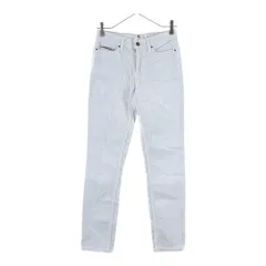 TOMMY HILFIGER (トミーヒルフィガー) ジップフライ コーデュロイ ロングストレートパンツ レディース ホワイト M110320001