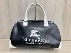 BURBERRY BLACK LABEL ボストンバッグ ブラック×ホワイトのサムネイル
