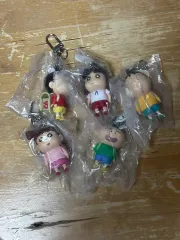 クレヨンしんちゃん幼稚園リュックキーホルダー まとめ、クレヨンしんちゃん、マサオくん、ガラス、ボーちゃん、SUJI（風間トオルなし）