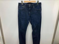 美品 グラム ポリーデニム /2 インディゴ ストレッチ 裾リブ glamb 