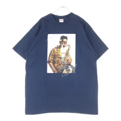 SUPREME (シュプリーム) 20AW Pharoah Sanders Tee ファラオサンダース フォトプリントTシャツ 半袖クルーネックカットソー ネイビー