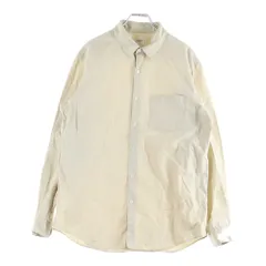 EDIFICE (エディフィス) ×THOMAS MASON トーマスメイソン レギュラーカラー チェストポケット 長袖シャツ ベージュ 20-050-300-1005-1-0