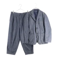 COMME des GARCONS HOMME (コムデギャルソンオム) 20SS AD2019 セットアップ スーツ リネン混 3B テーラードジャケット 2タック テーパードパンツ グレー HE-J025/HE-P030のサムネイル
