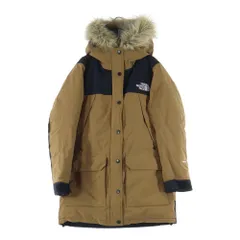 THE NORTH FACE (ザノースフェイス) MOUNTAIN DOWN COAT マウンテンダウンコート ファー付 ジップアップダウンジャケット レディース ベージュ NDW92237