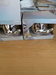 「ディズニーミッキーマウス・顔型マグカップ」2個