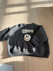 新品) 赤ちゃん 裏起毛パーカー 5号 チャコール